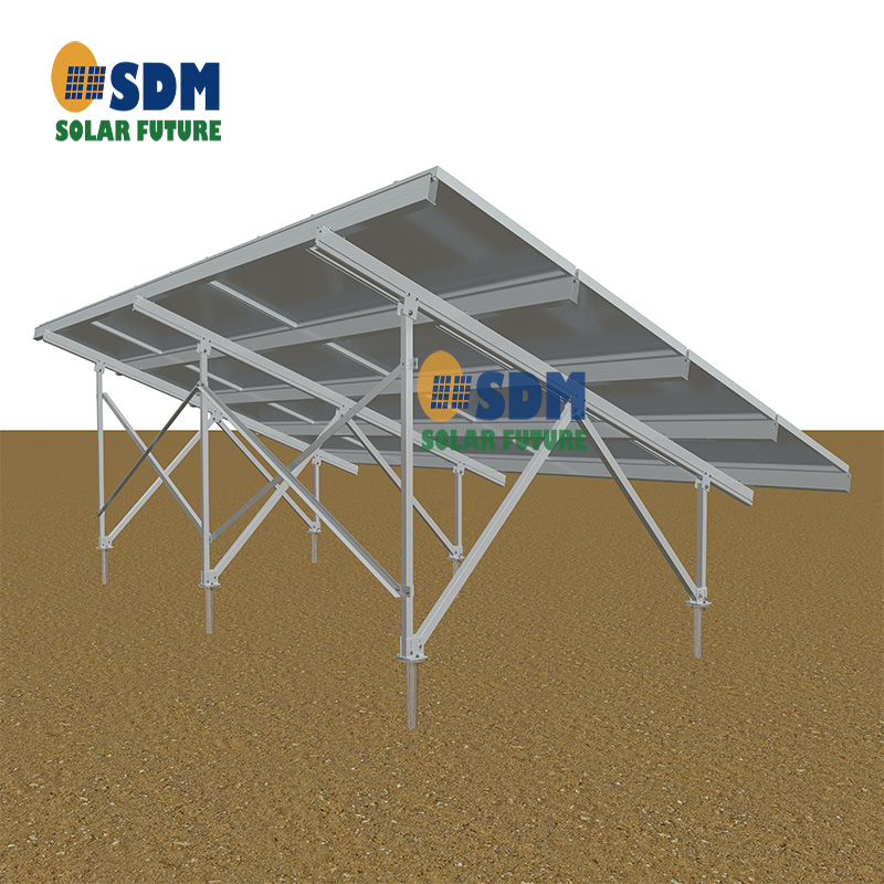 Helical Ground Pile Aluminium Ground Power Station System