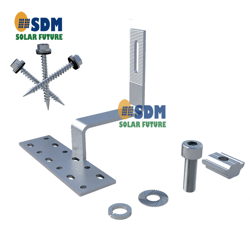 Fixed Porcelain Tile Solar Roof Hooks