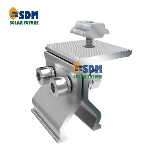 25 Degree Angle Colour Steel Tile Solar Roof Fixture