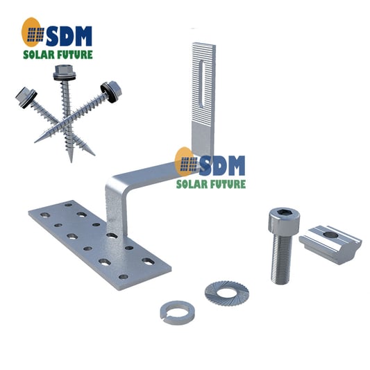 Fixed Porcelain Tile Solar Roof Hooks